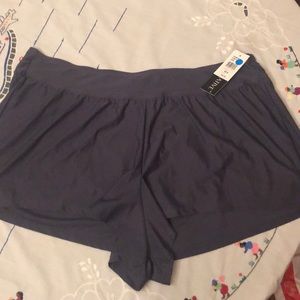 NWT Beach Native Skirted Swim Bottom Grey 24W